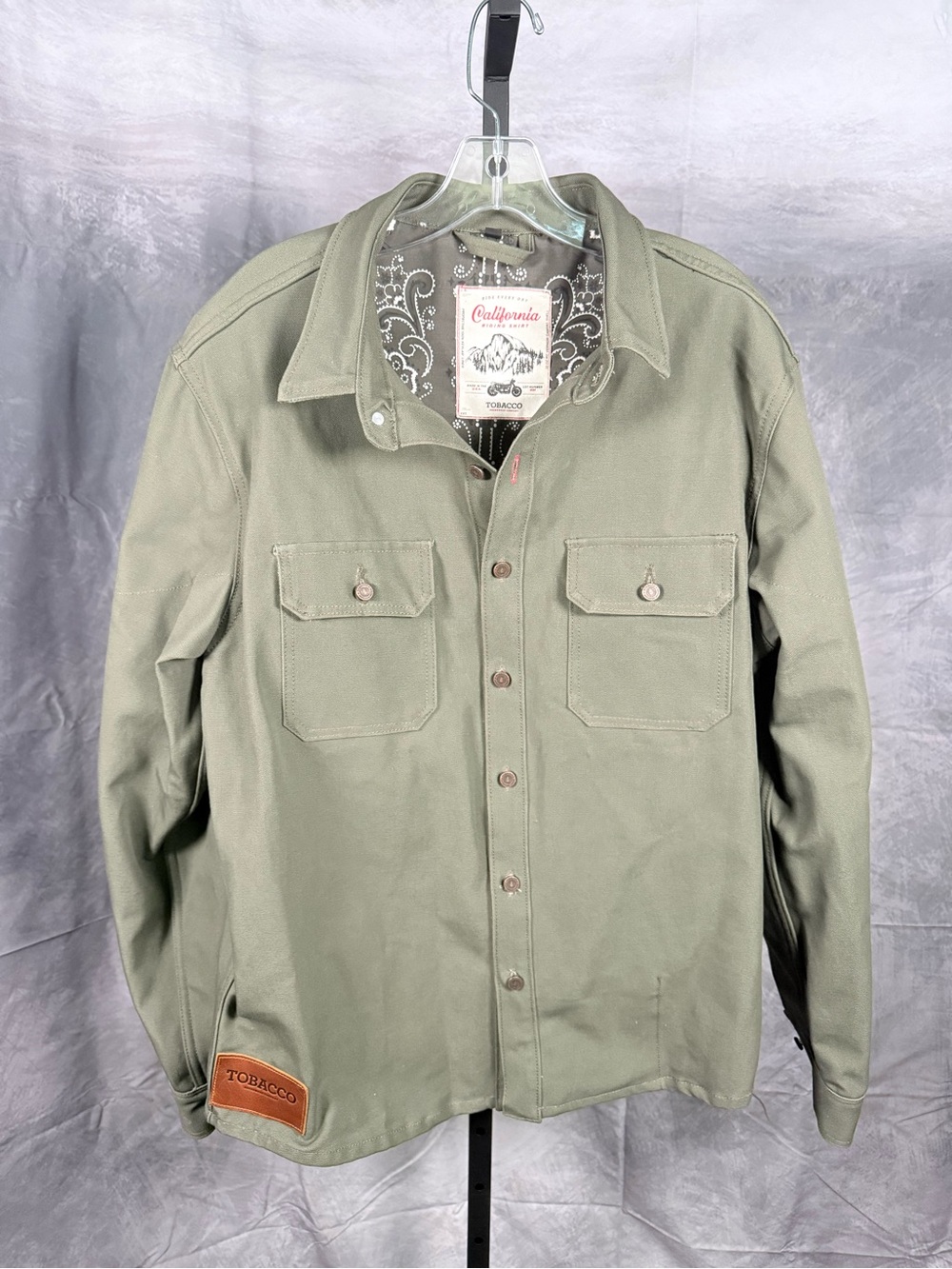 Men's Olive Green California Riding Shirt